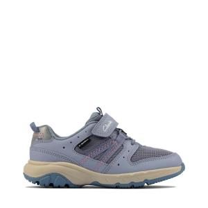 Zapatos Escolares Clarks Rock Trek Kid Niña Azules Claro | CLK968AMR