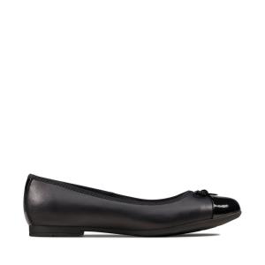 Zapatos Escolares Clarks Scala Bloom Youth Niña Negros | CLK501SBA