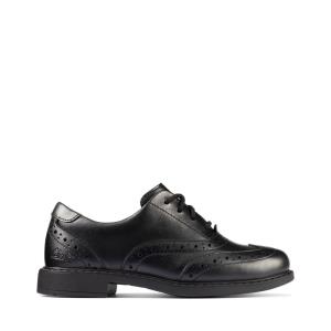 Zapatos Escolares Clarks Scala Brogue Kid Niña Negros | CLK219LIQ