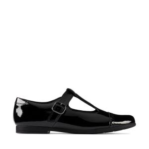 Zapatos Escolares Clarks Scala Hope Youth Niña Negros | CLK752TAL