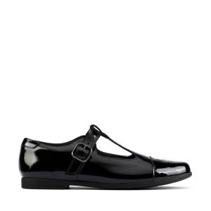 Zapatos Escolares Clarks Scala Spirit Youth Niña Negros | CLK871SBM