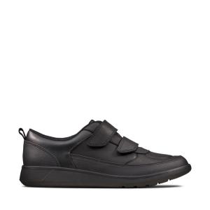 Zapatos Escolares Clarks Scape Flare Youth Niña Negros | CLK964DUF