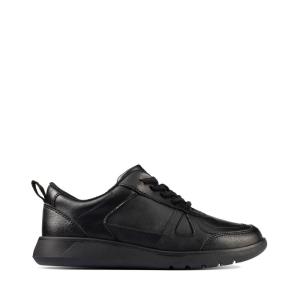 Zapatos Escolares Clarks Scape Pista Kid Niña Negros | CLK931DOQ