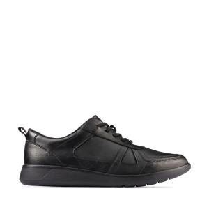 Zapatos Escolares Clarks Scape Pista Youth Niña Negros | CLK294UES