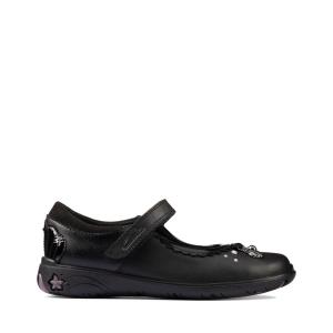 Zapatos Escolares Clarks Sea Shimmer Kid Niña Negros | CLK860CAX